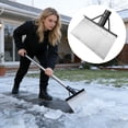 thumbnail image 5 of Tarmeek Long Handle Snow Shovel, Outdoor Garden Cleaning Tool, Stainless Steel Shovel for Weeding, Snow & Ice Removal, Spring Clean Up Floor and Wall Scraper Snow Shovel, 5 of 8