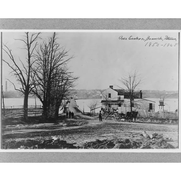 Print: Over Eastern Branch, Potomac, 1865