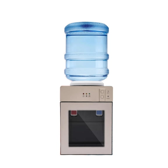 5 Gallon Top Loading Water Cooler Dispenser, Electric Hot and Cold Drinking Machine, Countertop Water Dispenser with 3 Temperature Settings, Ideal for Home Office Kitchen Daily Use, Black