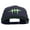 Navy, variant on Halloween Monster Stitches Embroidered Big Size 6 Panels Flat Bill Snapback - Black OSFM
