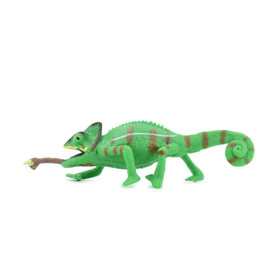 Lizard, Chameleon, Veiled Chameleon, Museum Quality Rubber Lizard, Educational, Realistic Hand Painted, , Lifelike, Educational, Gift, 5 1/2" CH258 BB123