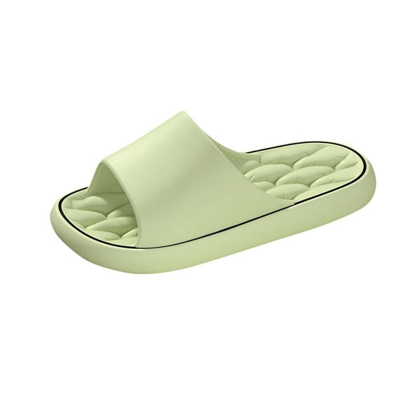 Slippers for Women Thick Sole Non-Slip Shower Slippers Bathroom Super Soft Comfy House Slide Slipper for Indoor and Outdoor Green Women Sandal