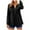 Black, variant on XPMWRP Womens Button Down Henley Shirts Long Sleeve Cotton Linen Shirt V Neck Casual Loose Tops Solid Color Summer Blouses Black S