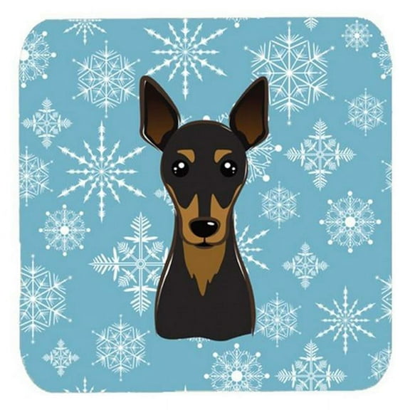 Snowflake Min Pin Foam Coasters, Set Of 4