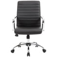 thumbnail image 3 of Scranton & Co Chaise de Bureau Pivotante Moderne en Similicuir Noire, 3 of 8