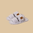 thumbnail image 2 of ATENAR Womens Slippers Slip On indoor and Outdoor Shoes Women Comfy House Slipper Gray 5.5-6, 2 of 6