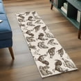 thumbnail image 4 of Farm Chicken Washable Runner Rugs 2'x6', Country Rustic Rooster Hen Vintage Farmhouse Low Pile Throw Entryway Rug Non-Slip Sturdy Edge Binding Carpet for Indoor Bedside Entrance Bedside, 4 of 9