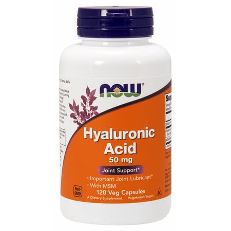 NOW Supplements, Hyaluronic Acid 50 mg with MSM, 120 Veg