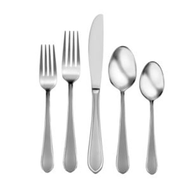 Studio Cuisine 300027 Satin Valera Flatware Set 42 Piece Walmart