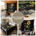 thumbnail image 6 of Yellow Sunflower Tapestry for Bedroom Wall Hanging Tapestry, Summer Flower Bee Sunshine Black Ceiling Backdrop Tapestries Poster Blanket Wall Decor for Teens Room Living Room Dorm 39" x 59", 6 of 8