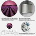 thumbnail image 5 of Designart - Sunrise & Dramatic Clouds Over Lavender Field XI - Farmhouse Metal Circle Wall Art, 5 of 5