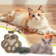 thumbnail image 2 of Pyaiiner Leather Cat Paw Keychain with Fur Compartment Memorial Pet Keepsake for Storing Fur Ashes or Whiskers, 2 of 6
