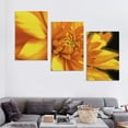 thumbnail image 4 of Nawypu Carmel Yellow Mum by Kathie McCurdy, 12''x16''X3 Panels Canvas Wall Art, 4 of 4