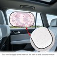thumbnail image 4 of Yuyamidu Cute Axolotl Car Window Shade for Side Window Cherry Blossom Sun Shade for Car Window Sunshade 2 Pack Sun Visor for Car SUV Truck Blocks Heat and Glare Protection, 4 of 7