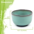 thumbnail image 2 of BambooMN Matcha Traditional Tea Bowl - Blue Green - 1 Piece, 2 of 5