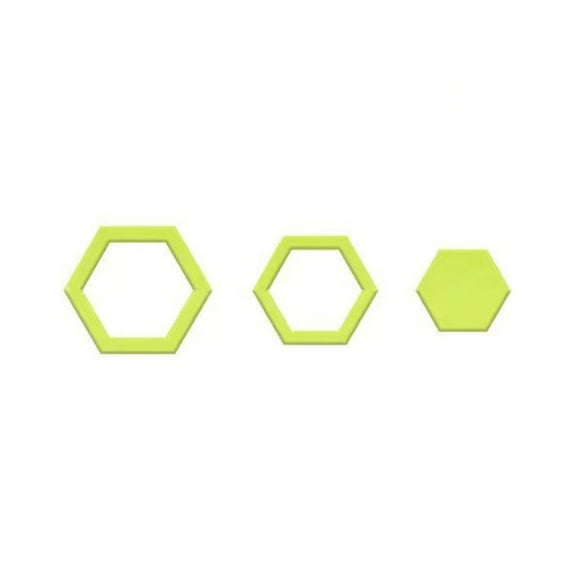 Bdday Gorgeous Hexagons Quilt Sewing Template
