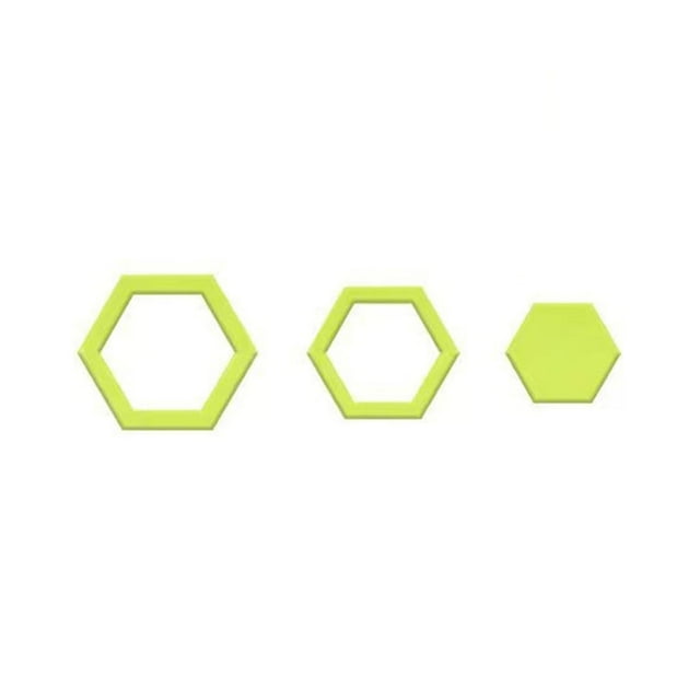 Pompotops Magnifiques Hexagones Gabarit de Couture pour Courtepointe Liquidation