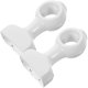 thumbnail image 4 of Curtain Rod Brackets Heavy Duty Rectangular Design For Dining Area White 35MM Inner Diameter Wooden Curtain Support 2Pcs, 4 of 5