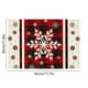 thumbnail image 3 of Winter Snowflake Polyester Placemat Christmas Holiday Table Mat for Dining Kitchen Party Decoration Festive Dinner Table Setting, 3 of 6