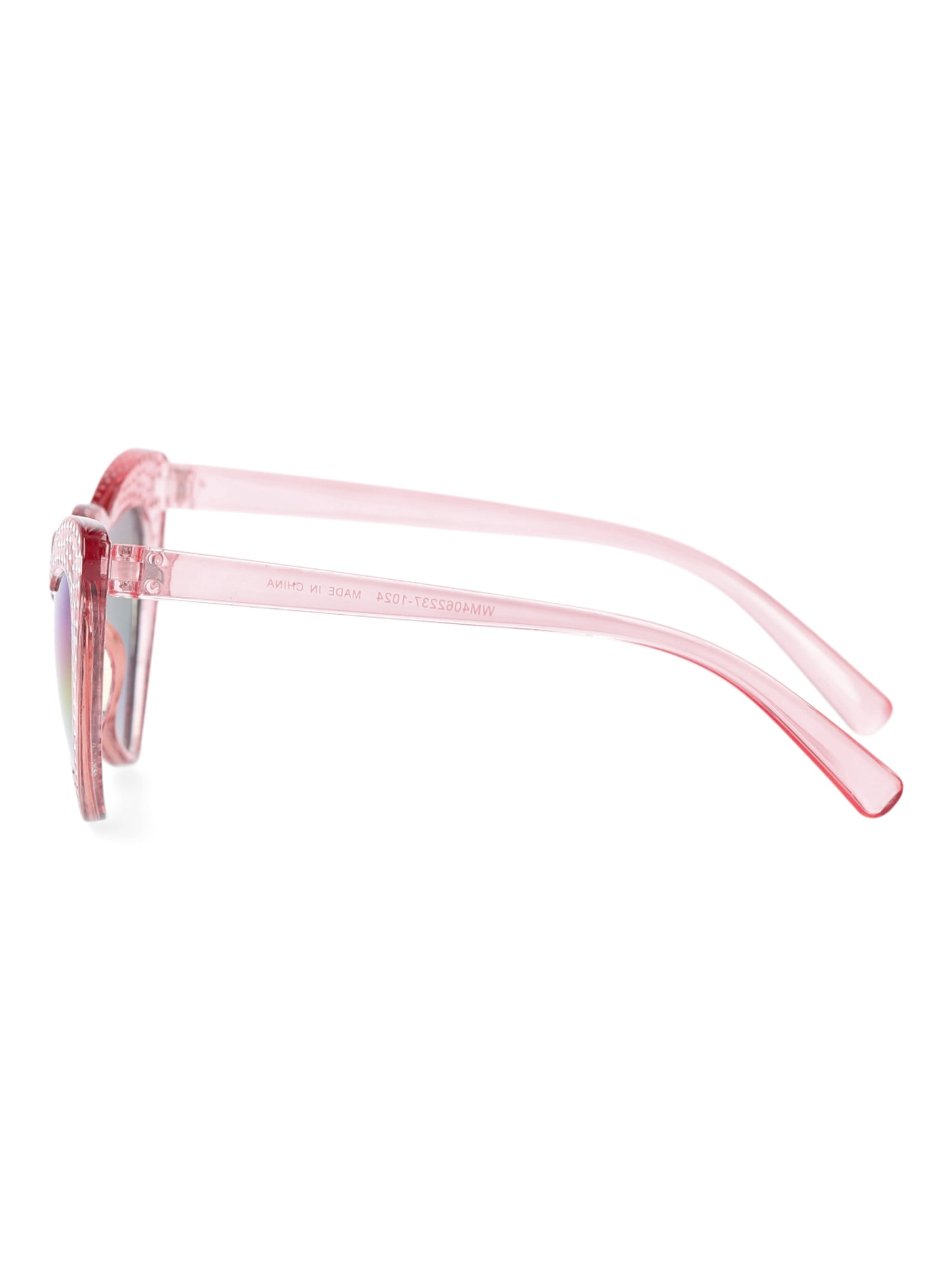 Justice Girls Retro Heart Sunglasses, Pink