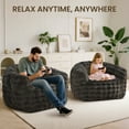 thumbnail image 5 of SERWALL Giant Bean Bag Chair, Oversized 3.6 FT Beanbag Chair, No Assembly Lazy Sofa Chair with Premium Memory Foam Filler and Chair Cover for Living Room, Bedroom, Dorm, 5 of 8