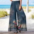 thumbnail image 1 of Ichuanyi liquidación de mujeres versátil barril recto recto cintura alta impresa pantalones de piernas anchas holgadas grandes pantalones casuales ICHUANYI WER2023082209491, 1 of 5