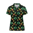 thumbnail image 6 of Whosucclay Moisture Wicking Golf Tops, Elf Hat Clover Polyester Stretch Quick Dry Polo Shirts for Tennis Outdoor Sports Golf Course Size Small, 6 of 10
