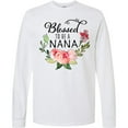 thumbnail image 3 of Inktastic Blessed to Be a Nana with Flowers Long Sleeve T-Shirt, 3 of 5
