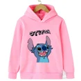 thumbnail image 2 of Sudadera con capucha para niños y niñas con estampado creativo de Stitch de Disney, ropa informal de calle, sudaderas deportivas al aire libre, de 2 a 14 años, 2 of 4