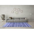thumbnail image 3 of Ahgly Company Indoor Rectangle Abstract Blue Modern Area Rugs, 8' x 10', 3 of 4