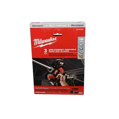 Milwaukee 48-39-0572 18 TPI Sub-Compact Portable Band Saw (Best Band Saw Blades)
