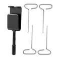 thumbnail image 3 of 4 anclajes para pesca en hielo con adaptador para taladro, estacas portátiles para tiendas de campaña y cabañas de hielo. M, 3 of 8