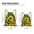 thumbnail image 4 of Bingfone Sunflowers In Vintage Drawstrings Backpacks Bags For Men Women Gym Drawstrings Bag, 4 of 9