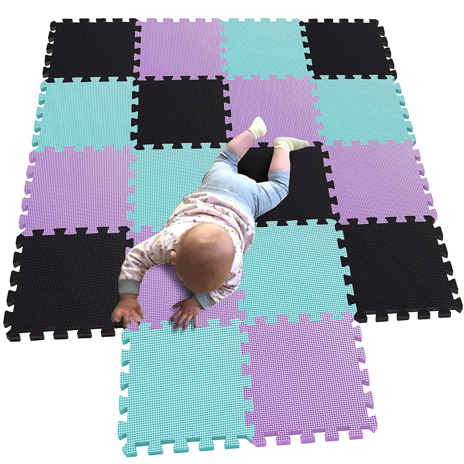 MQIAOHAM 18pcs (30×30×1CM/11.81×11.81×0.39inch per piece) children