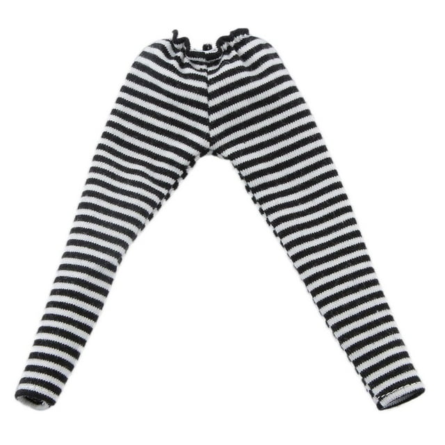 Conjunto de pantalones blancos y negros de moda CUTICAT para accesorios de Ropa deportiva 1:6