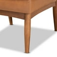 thumbnail image 6 of Baxton Studio Riordan Mid-Century Modern Tan Faux Leather Upholstered and Walnut Brown Finished Wood Dining Chair, 6 of 6