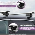 thumbnail image 6 of ERKUL Roof Rack Cross Bars for Alfa Romeo Stelvio 2017-2024 | Anti-Theft Lock Aluminum Crossbars for Rooftop, Cargo Carrier, Luggage, Kayak, Canoe, Bike | Silver, 6 of 8