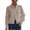 #Beige 1, variant on Vynhevius Womens Solid Zip-Up Sweater Stand Collar Long Sleeve Casual Knit Cardigan