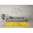 thumbnail image 3 of Ahgly Company Machine Washable Indoor Rectangle Oriental Yellow Traditional Area Rugs, 2' x 3', 3 of 4