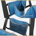 thumbnail image 4 of ARROWHEAD OUTDOOR Folding Swinging Hammock Camping Chair, w/ Canopy, Cup Holder, Storage Pouch, Carrying Bag, Blue, 4 of 7
