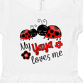 thumbnail image 4 of Inktastic My Yaya Loves Me with Cute Ladybugs Girls Toddler Dress, 4 of 5