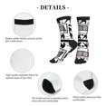 thumbnail image 5 of Women's Men's Hockey Player Colorful Novelty Pattern Crew Athletic Socks, 5 of 7