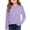 #A13-Light Purple, variant on XADYUY Kids Long Sleeve Shirt Girls Pleated Polka Dot Crewneck Tee for Girls Fall Basic Top for Girls Loose Girls Tunic Tops,5-6 Years