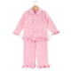 thumbnail image 4 of Pijamas de manga larga para niños y niñas, conjuntos de pijamas de 2022 algodón con volantes, para Otoño e Invierno, 4 of 4