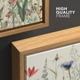 thumbnail image 5 of IDEA4WALL Framed Canvas Wall Art Minimal Wildflowers Floral Garden Illustrations Retro Countryside Art Botanical Colorful Print Relax/Calm for Living Room, Bedroom, Office - 16"x24" Natural, 5 of 5