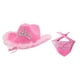 thumbnail image 2 of Moda Western Cowboy Hats Fedoras Caps Unisex Adult Sunhat Jazz Top Hat para Fiesta al aire libre Props Vestuario Ropa Accesorios rosado Hugo Sombrero de vaquero, 2 of 8