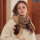 thumbnail image 3 of Bufanda cálida tipo manta para mujer, bufanda para el cuello, bufanda de invierno, chal de tartán con borlas de gran tamaño, pashmina a cuadros acogedora, 3 of 6