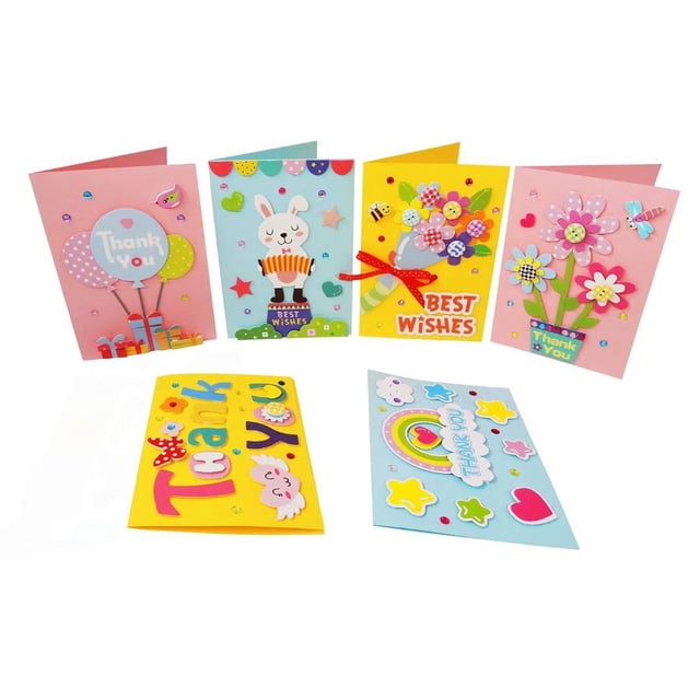 Kit para hacer tarjetas QIAONIUNIU, set de suministros de manualidades para niños