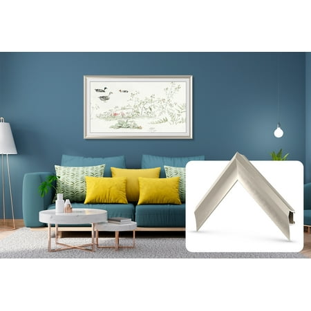 Deco TV Frames - Deco Alloy Prismatic Bezel for Samsung The Frame TV - 65" - German Silver