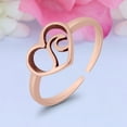 thumbnail image 3 of 7.5mm - Heart & Wave Toe Band Ring 925 Sterling Silver Thin Adjustable Stylish Rings for Women, 3 of 5